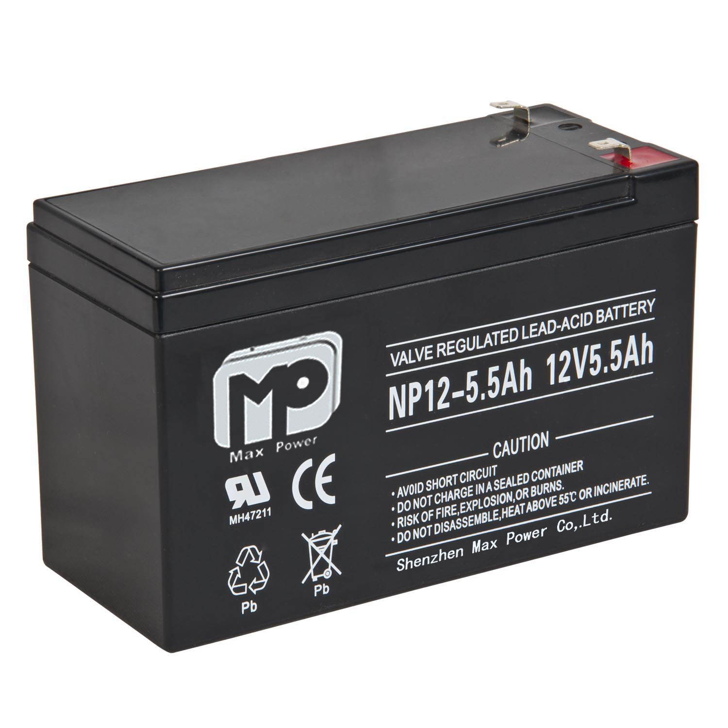 12v 5.5ah lead acid agm & gel battery