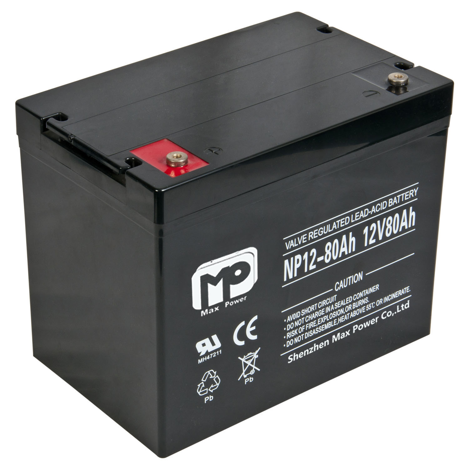 12v 80ah lead acid agm & gel battery